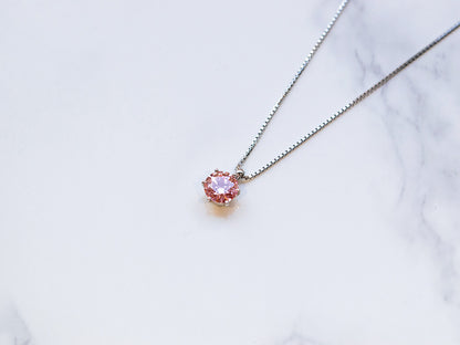 ピンクダイヤモンドプラチナネックレス