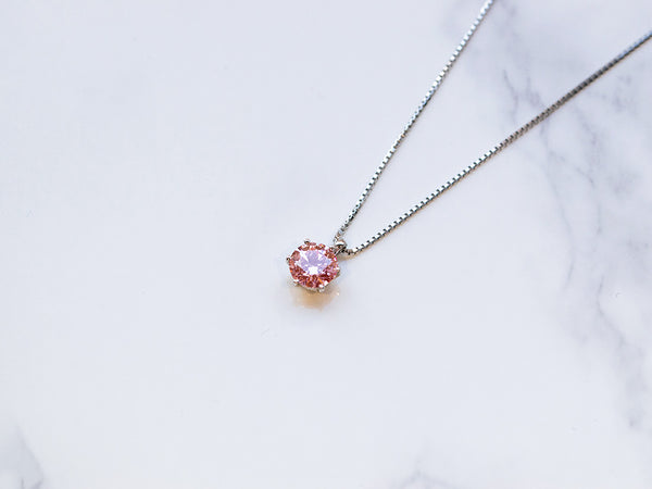 ピンクダイヤモンドプラチナネックレス