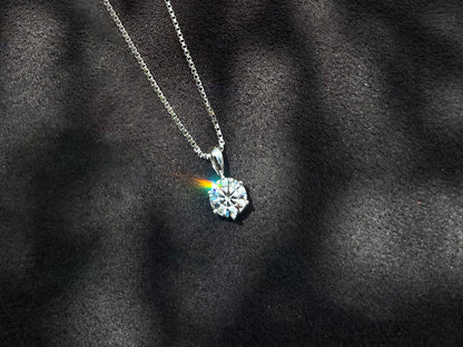 《ホワイトダイヤモンド》を育てて《プラチナネックレス》にお仕立てする