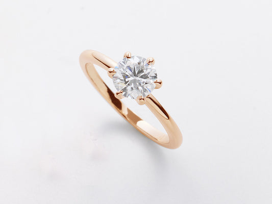 ホワイトダイヤモンドピンクゴールドリング